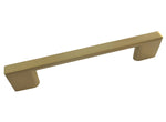 Satin Brass Modern Rectangular 3-3/4" Cabinet Pull