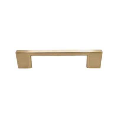 Satin Brass Modern Rectangular 3-3/4" Cabinet Pull