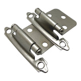 Pair of metal cabinet hinges 