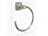 Franklin Brass Napier Collection Satin Nickel Towel Ring Dimensions
