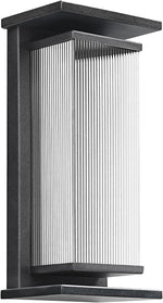 Outdoor Wall Lamp with Clear Glass Casing for Garage Doorway Entryway