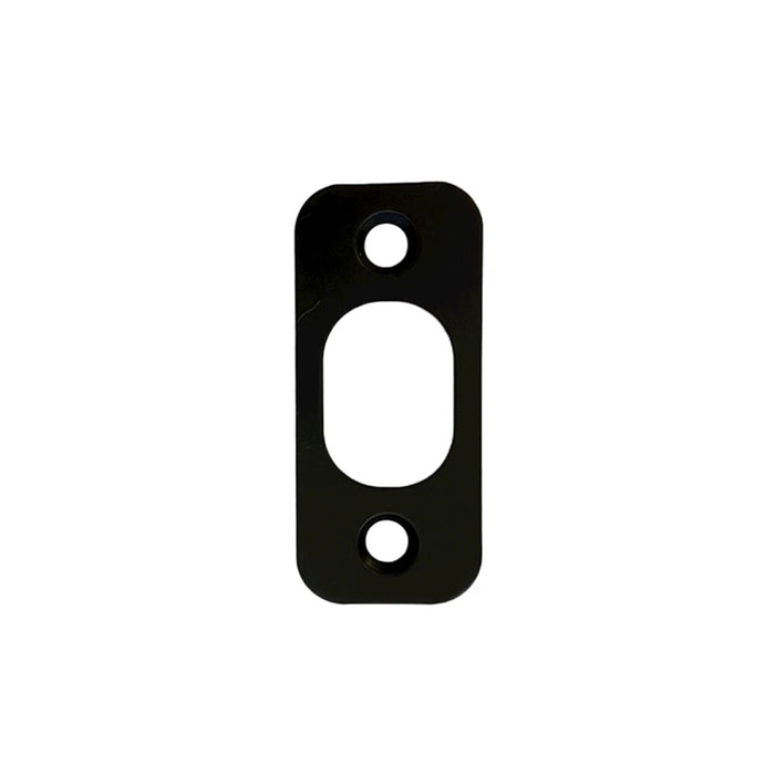 Black Deadbolt strike plate