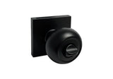 eBuilderDirect black entry knob and deadbolt combo with square base. Keyed alike for convenience.