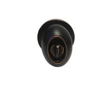 eBuilderDirect dark oil rubbed bronze privacy oval door knob with adjustable backset and residential lock mechanism