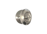 eBuilderDirect satin nickel privacy oval door knob with adjustable backset and interior thumb turn lock