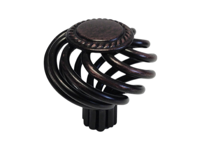 Oil Rubbed Bronze BirdCageKnob 1 3/8