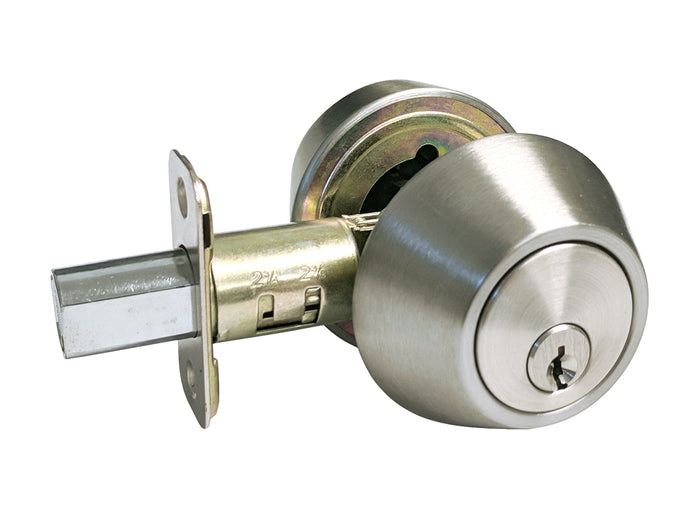 Satin Nickel Double Cylinder Deadbolt