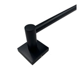 Black towel bar on a white background