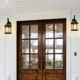 2 Pack of Black Outdoor Wall Sconce for Front Door Entryway WK002-2Pack