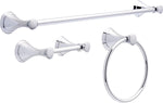 Delta CLL63-PC Carlisle Collection 3 Pieces Bath Accessory Set Polished Chrome with 24" Towel Bar