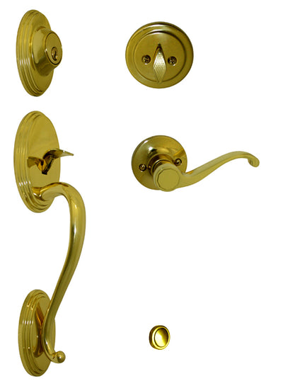 Polished Brass Front Door Handleset - 70780PB-835 - ***PLEASE SELECT LH or RH***