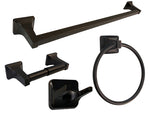 BA33 Series Dark Oil Rubbed Bronze 4 PC Combo with 24" Towel Bar