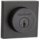 Kwikset Halifax Venetian Bronze Square Contemporary Single Cylinder SmartKey Deadbolt 158SQT-11P SMT