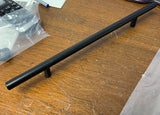 Black Bar Pulls- 7-9/16" Center to Center 12" Overall Length (Clearance-Scratched)
