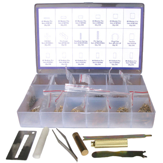 Kwikset Rekey Pin Kit Locksmith Tool Box - eBuilderDirect.com