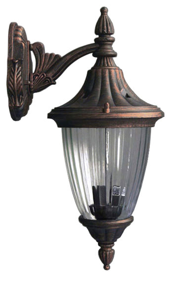 Local Pickup Only (Denver, NC) -  Exterior Lantern Lighting Fixture Down Wall Mount (Large) Bronze / Dark