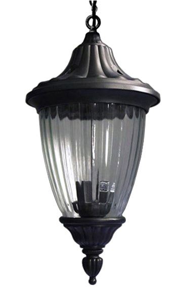 Exterior Lantern Lighting Fixture Hanging (Large) Black