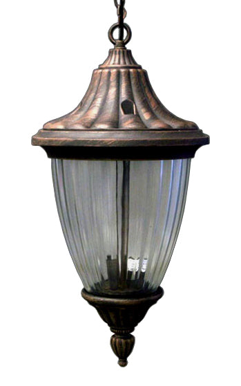 Exterior Lantern Lighting Fixture Hanging (Large) Bronze / Dark