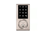 Kwikset Electronic Deadbolt Keyless Entry Satin Nickel Contemporary Square Touch Screen 92750-003