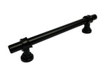 Black Bar Pulls- 5" Center to Center 6-3/4" Overall Length (Clearance-Scratched)