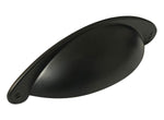 Black Finish  3" Kitchen Cabinet Cup Pull 8233 76mm