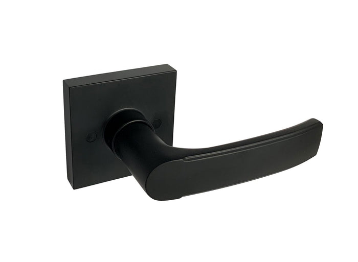 Black Finish Square Dummy Door Handle - Style: 8048NBL