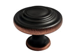 Dark Oil Rubbed Bronze 1 1/4" Kitchen Cabinet Round Ring Knob 5033 32mm