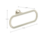 Delta 12 Inch Oversized Towel Ring in Brushed Nickel FSS46-BN