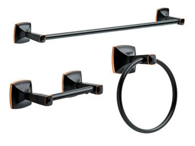 Delta Ely Collection Oil Rubbed Bronze 3 PC with 24" Towel Bar