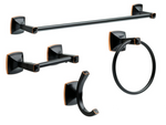 Delta Ely Collection Oil Rubbed Bronze 4 PC with 18" Towel Bar