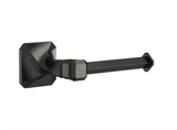 A wall-mounted Franklin Brass Napier Venetian Bronze toilet paper holder with a single arm and a die-cast construction.