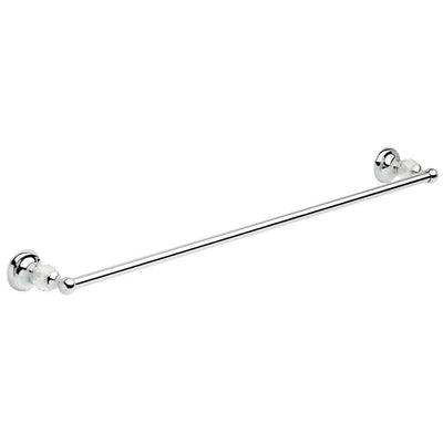 Delta Nora Polished Chrome and Glass 18" Towel Bar