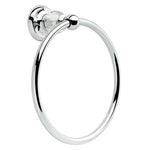 Delta Nora Polished Chrome Finish and Glass Towel Ring
