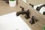 Design House Torino Brushed Bronze Widespread Bathroom Sink Faucet