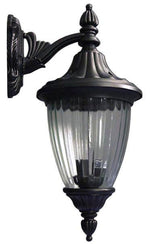 Local Pickup Only (Denver, NC) -  Exterior Lantern Lighting Fixture Down Wall Mount (Medium) Black
