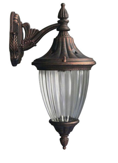 Exterior Lantern Lighting Fixture Down Wall Mount (Medium) Bronze / Dark