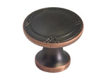 Oil Rubbed Bronze 1 1/4" Ribbon & Reed Round Knobs 8863-33