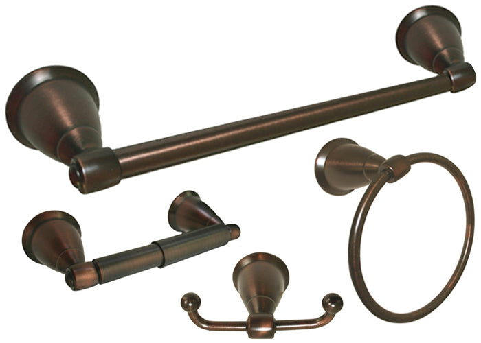 Oil Rubbed Bronze Towel Bar Kit with 18