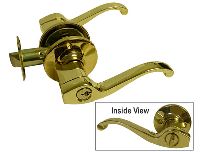 Polished Brass Entry Door Handle- Style: 835PB