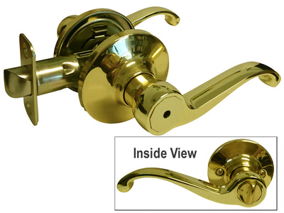 Polished Brass Privacy Door Handle- Style: 835PB