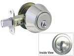 Polished Chrome Single Cylinder Deadbolt