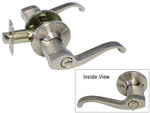 Satin Nickel Entry Keyed Lever- Style: 835DC
