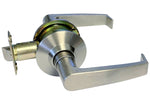 Satin Nickel Passage Door Lock with Lever-Style Handles-8101S01DC