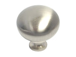 Satin Nickel Round Knob  1 1/4" Diameter 802-32mm