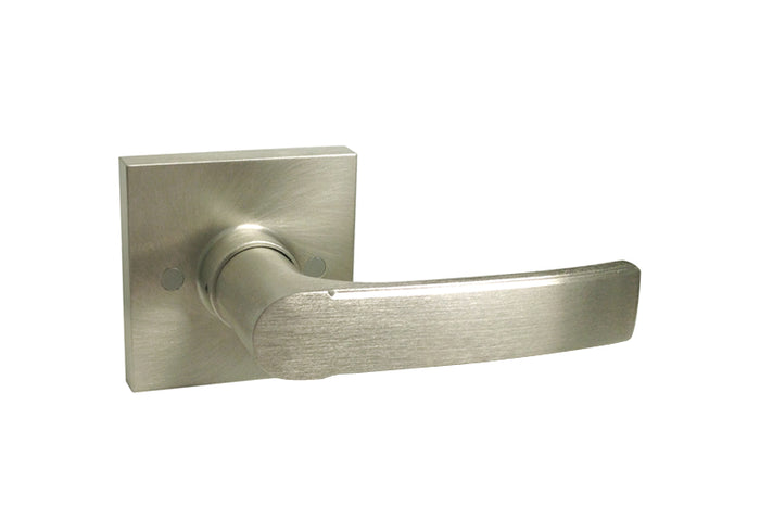 Satin Nickel Square Plate Dummy Lever- Style:8048DC 
