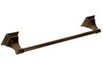 Oil Rubbed Bronze 18" Towel Bar with Square Base.