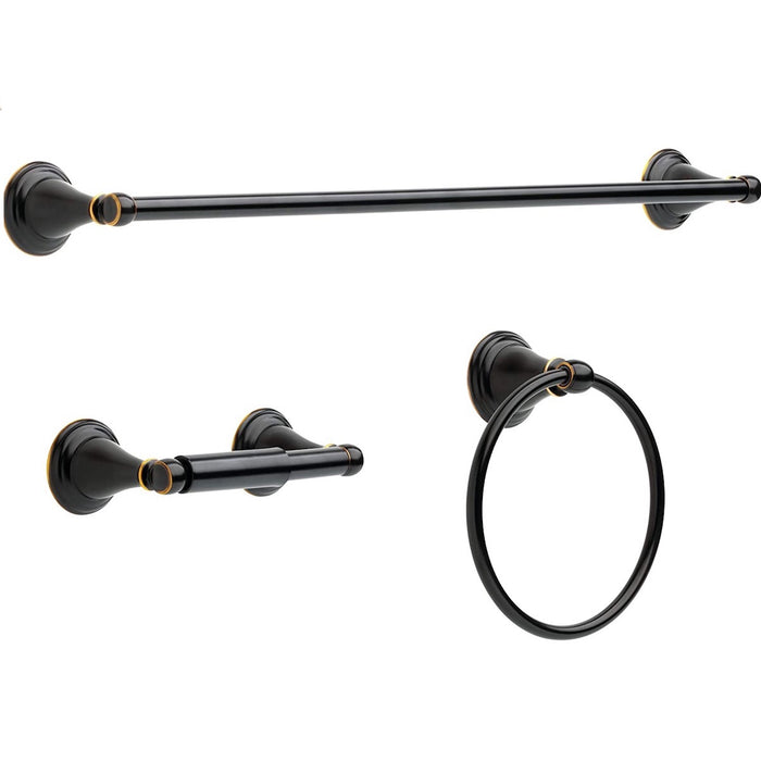 Delta Windemere  3 PC with 24 Inch Towel Bar Oil Rubbed Bronze