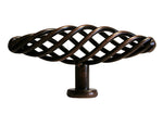 Oil Rubbed Bronze Kitchen Cabinet Knob with a Bird Cage Design
