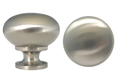 100 pack of  Satin Nickel Round Cabinet Knobs with 1-1/4 inch Diameter 